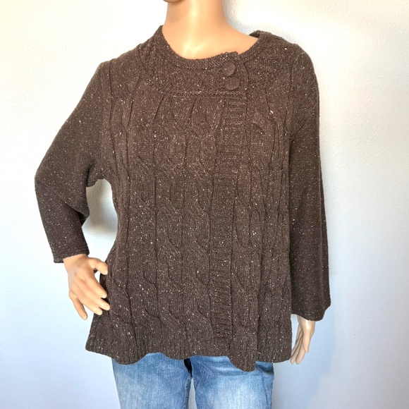 CROFT & BARROW Side Open Sweater NWT (Size Large) - Picture 2 of 16